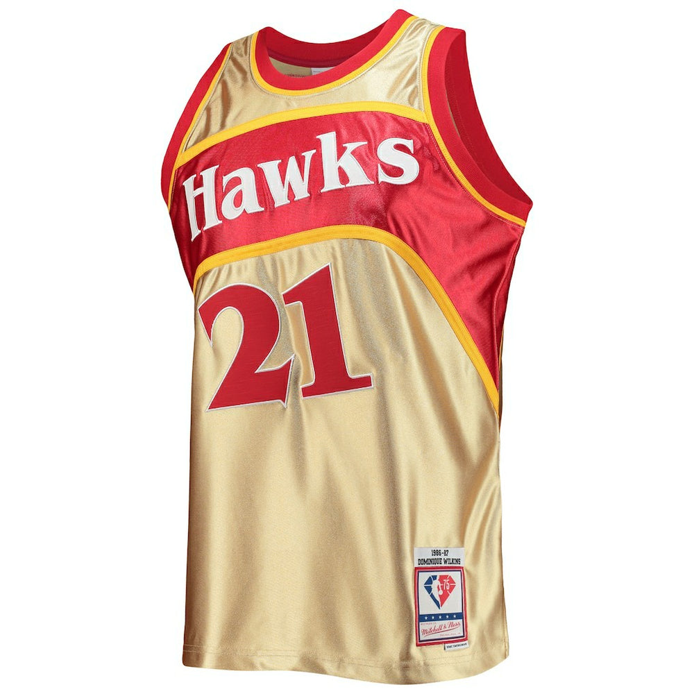 Mitchell & Ness Dominique Wilkins Atlanta Hawks 75th Anniversary 1986/87 Hardwood Classics Swingman Jersey