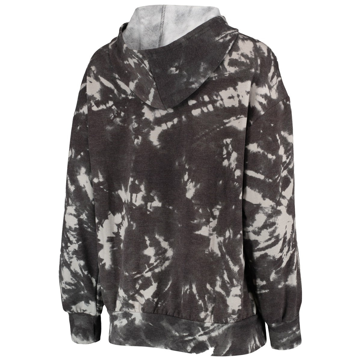 Phoenix Suns Majestic Threads Women's Burble Tie-Dye Tri-Blend Pullover Hoodie