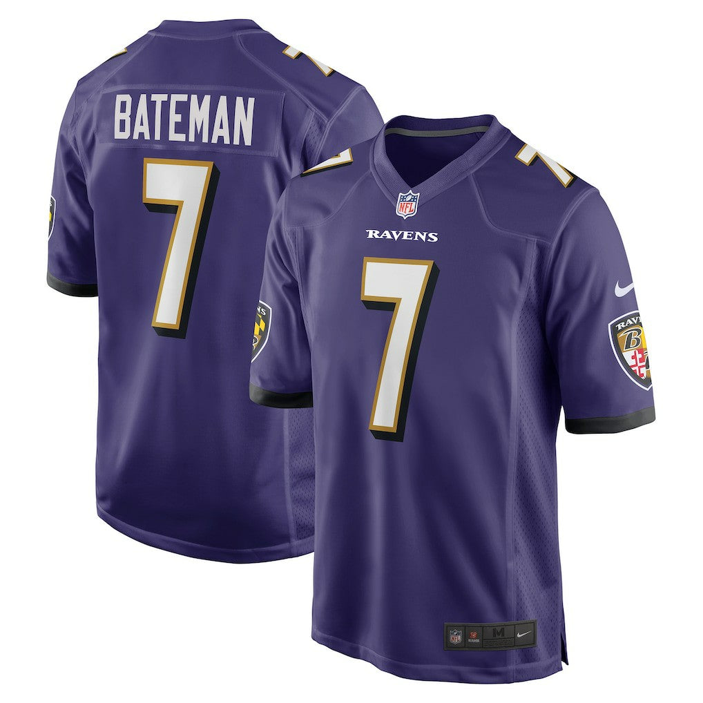 Rashod Bateman  Game Player Jersey - Baltimore Ravens Jerseys