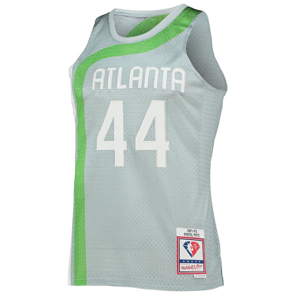 Mitchell & Ness Pete Maravich Atlanta Hawks 75th Anniversary 1971/72 Hardwood Classics Swingman Jersey