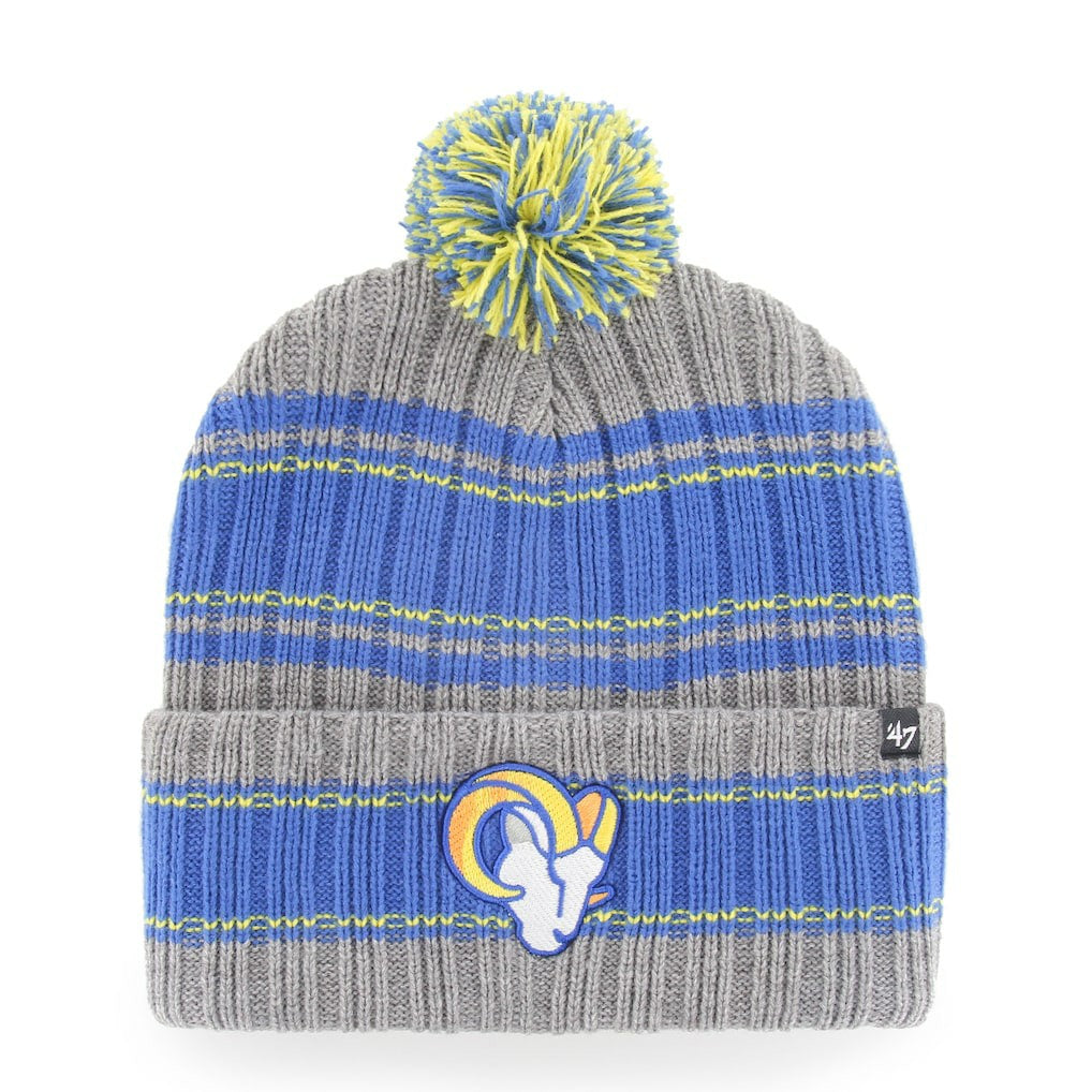 '47 Rexford Cuffed Knit Hat with Pom - Los Angeles Rams Hats