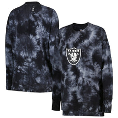 MSX by Michael Strahan Women's Bailey Tie-Dye Pullover Sweatshirt - Las Vegas Raiders Pullover
