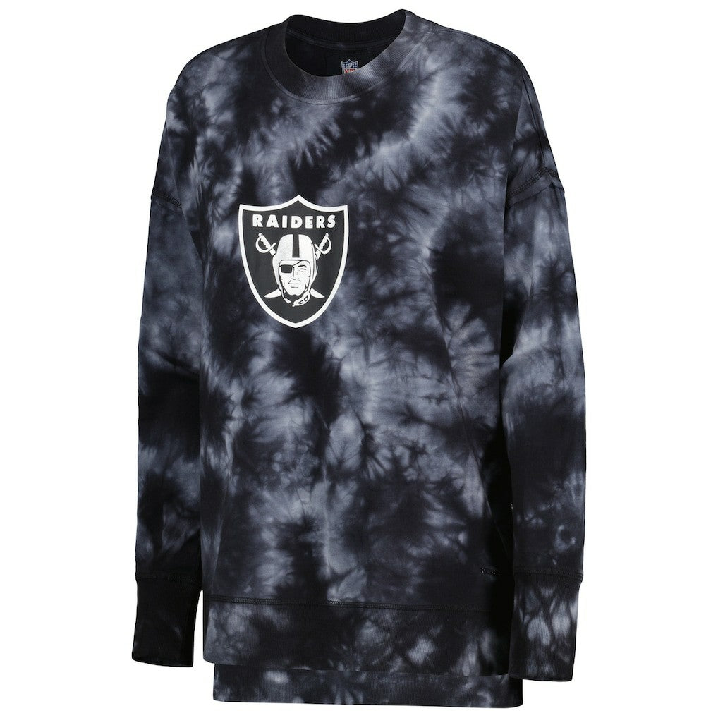 MSX by Michael Strahan Women's Bailey Tie-Dye Pullover Sweatshirt - Las Vegas Raiders Pullover