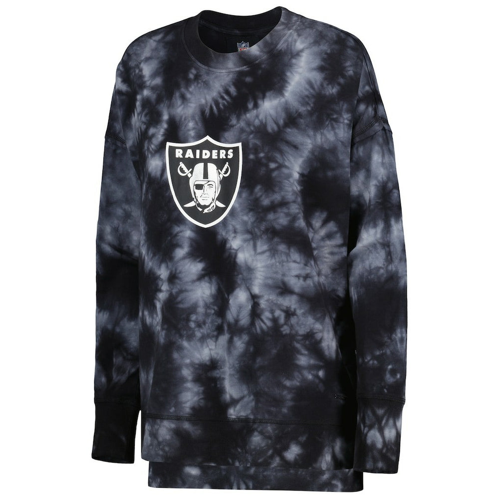 MSX by Michael Strahan Women's Bailey Tie-Dye Pullover Sweatshirt - Las Vegas Raiders Pullover