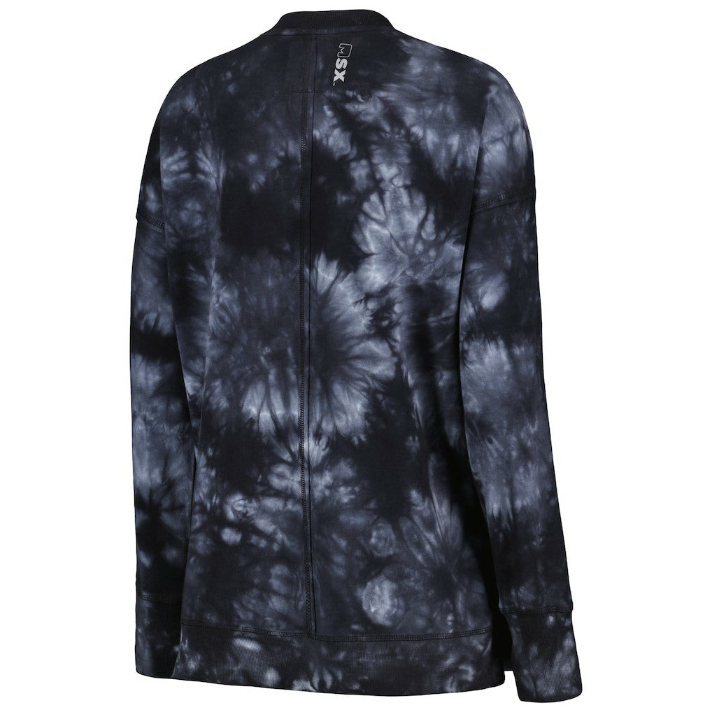 MSX by Michael Strahan Women's Bailey Tie-Dye Pullover Sweatshirt - Las Vegas Raiders Pullover