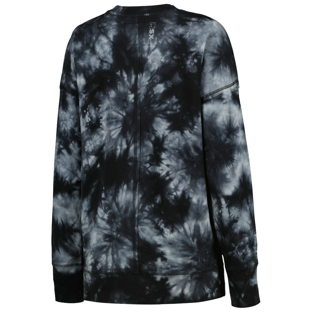MSX by Michael Strahan Women's Bailey Tie-Dye Tri-Blend Pullover Sweatshirt - Cleveland Browns Pullover