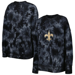 MSX by Michael Strahan Women's Bailey Tie-Dye Tri-Blend Pullover Sweatshirt - New Orleans Saints Pullover