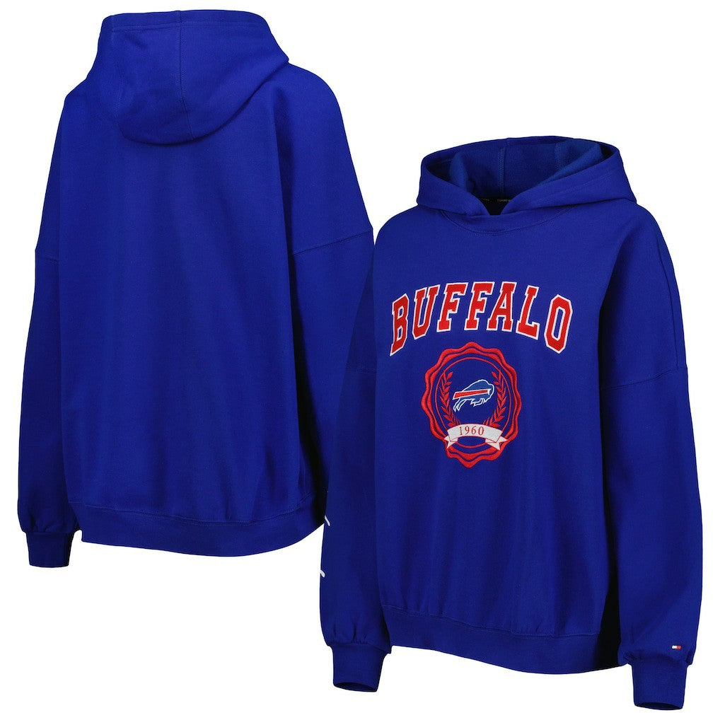 Tommy Hilfiger Women's Becca Drop Shoulder Pullover Hoodie - Buffalo Bills Hoodies