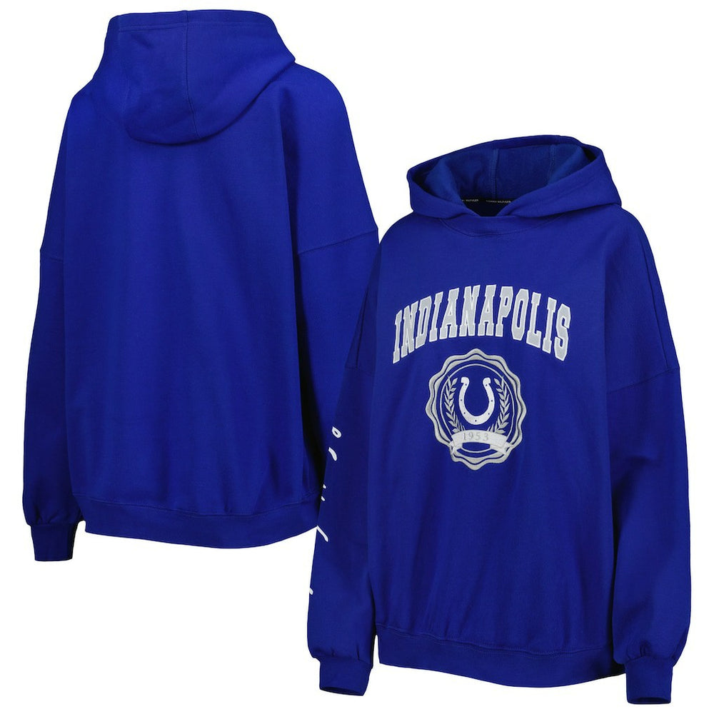 Tommy Hilfiger Women's Becca Drop Shoulder Pullover Hoodie - Indianapolis Colts Hoodies