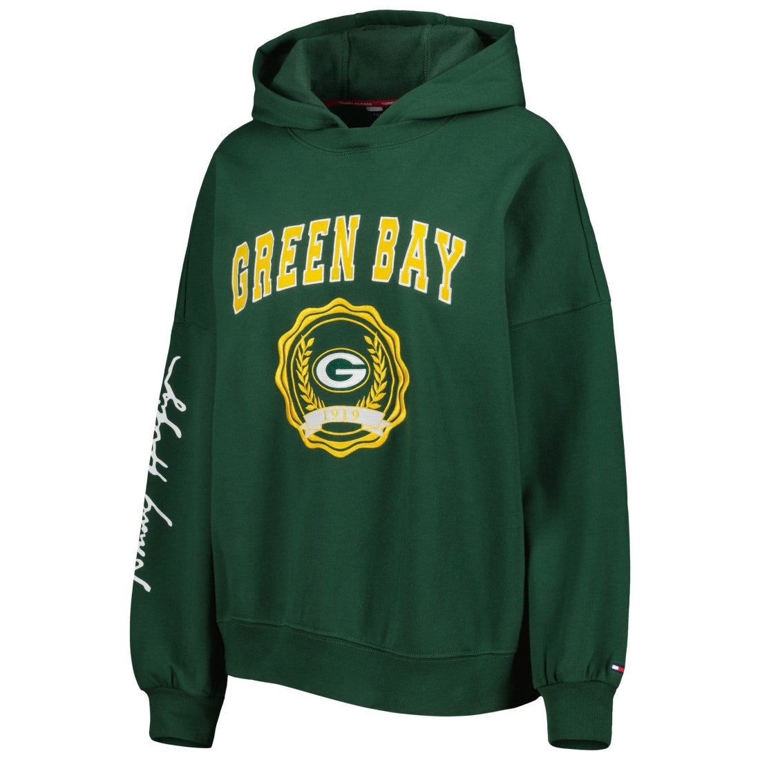 Tommy Hilfiger Women's Becca Drop Shoulder Pullover Hoodie - Green Bay Packers Hoodies