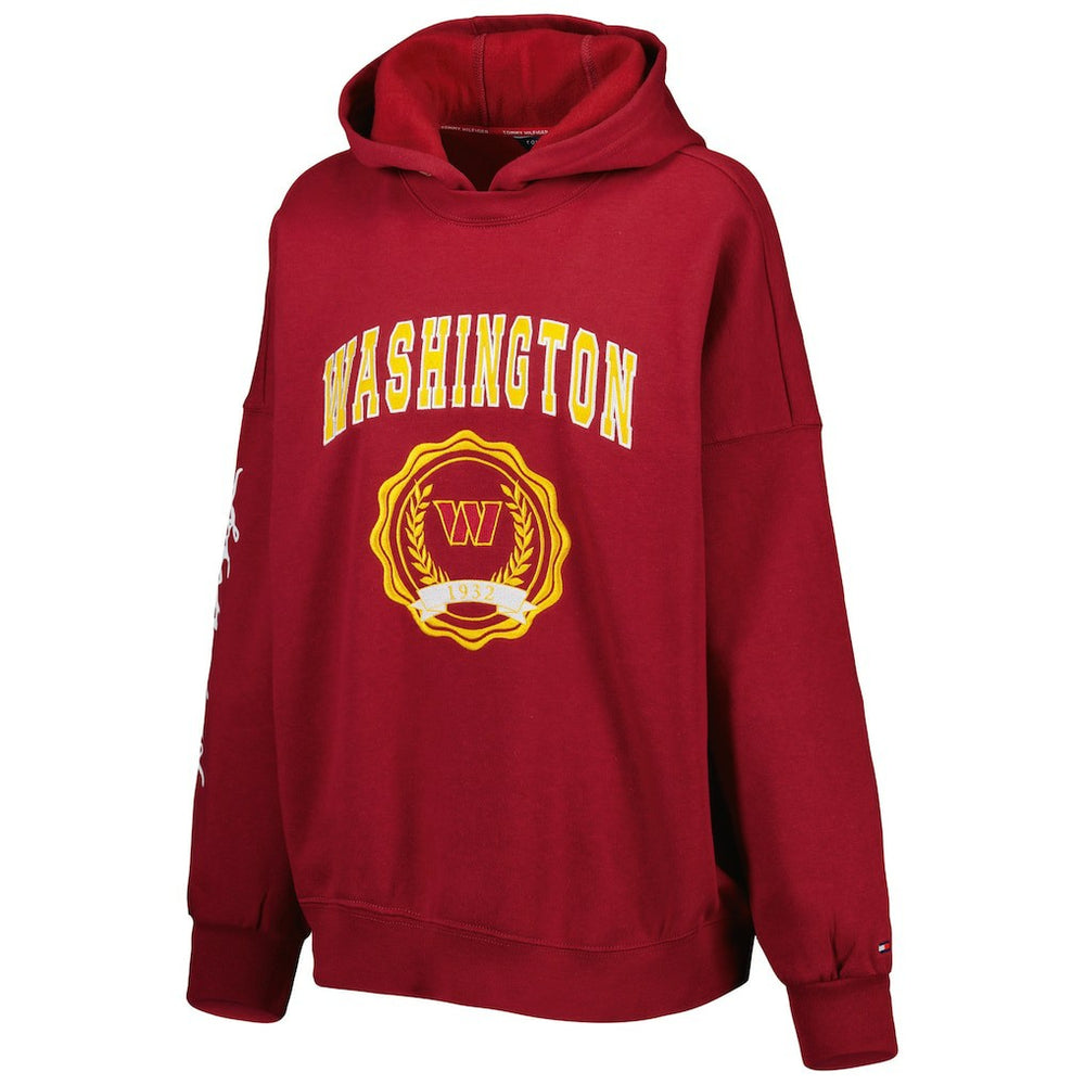 Tommy Hilfiger Women's Becca Drop Shoulder Pullover Hoodie - Washington Commanders Hoodies
