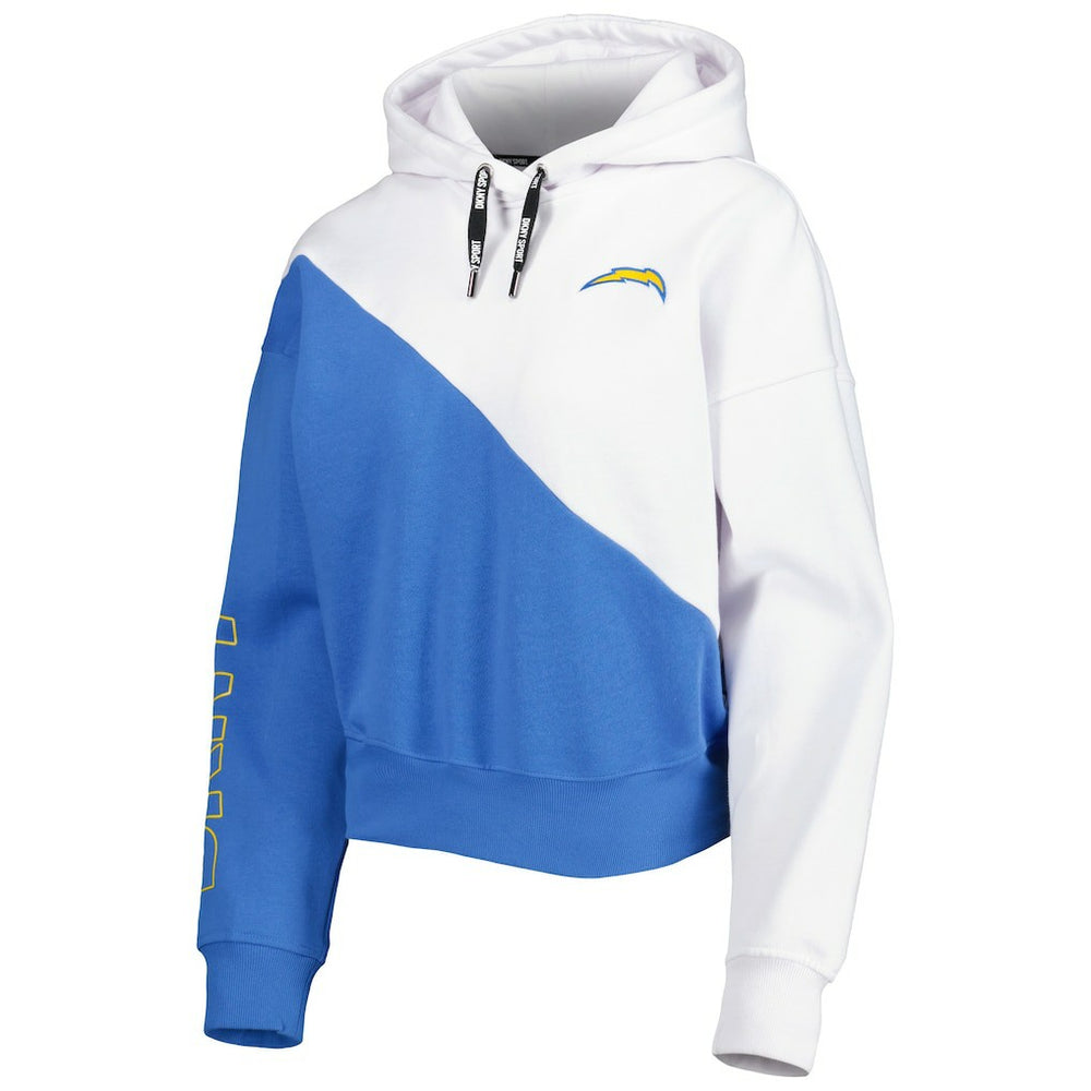 DKNY Sport Women's Bobbi Color Blocked Pullover Hoodie - Los Angeles Chargers Hoodies