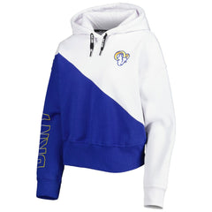 DKNY Sport Women's Bobbi Color Blocked Pullover Hoodie - Los Angeles Rams Hoodies