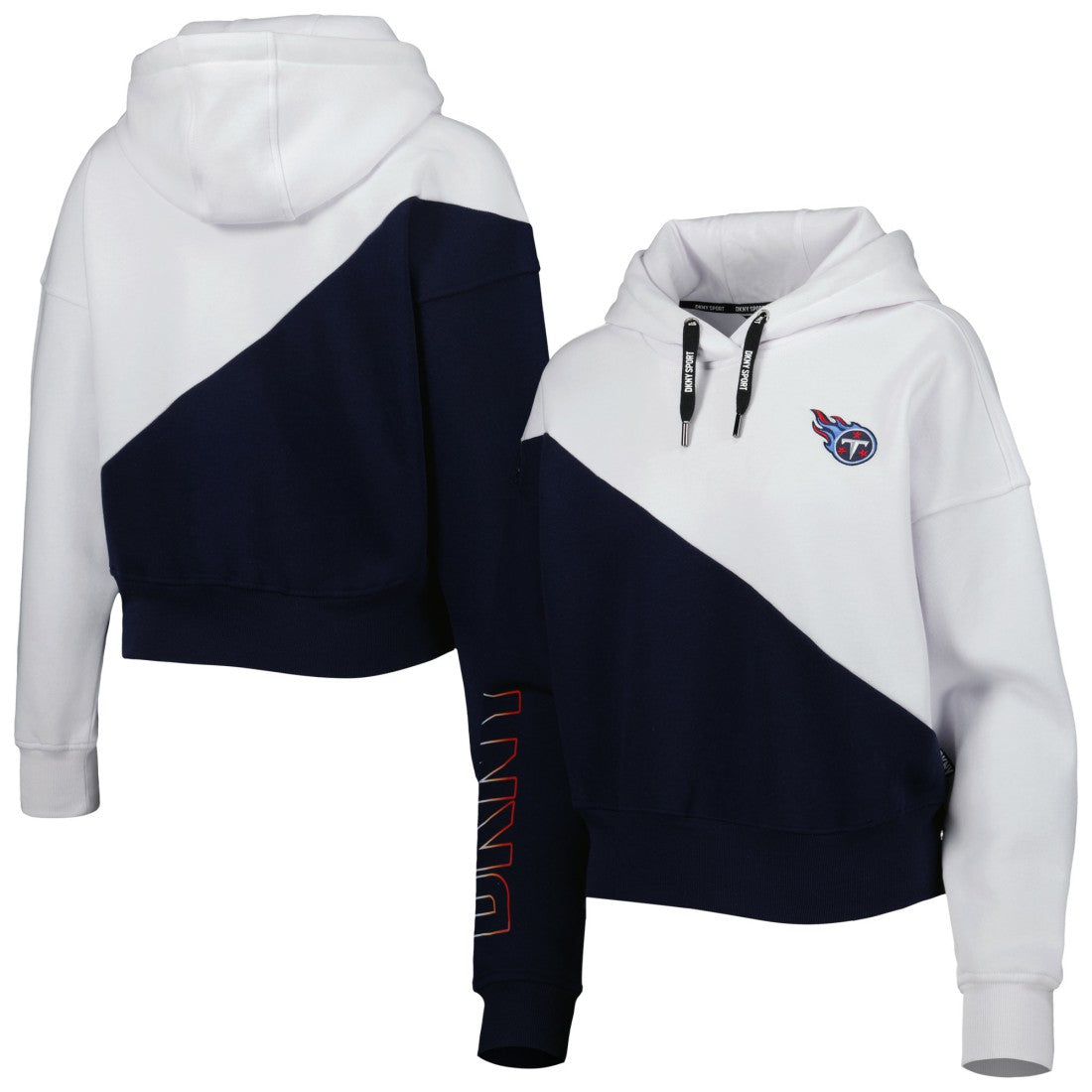 DKNY Sport Women's Bobbi Color Blocked Pullover Hoodie - Tennessee Titans Hoodies