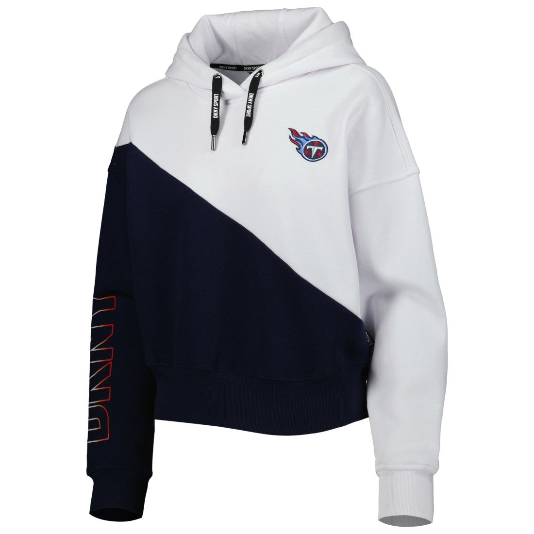 DKNY Sport Women's Bobbi Color Blocked Pullover Hoodie - Tennessee Titans Hoodies