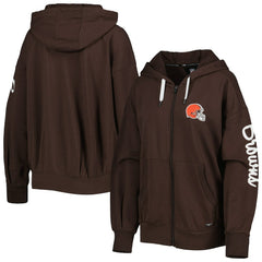 MSX by Michael Strahan Women's Emerson Lightweight Full-Zip Hoodie - Cleveland Browns Hoodies