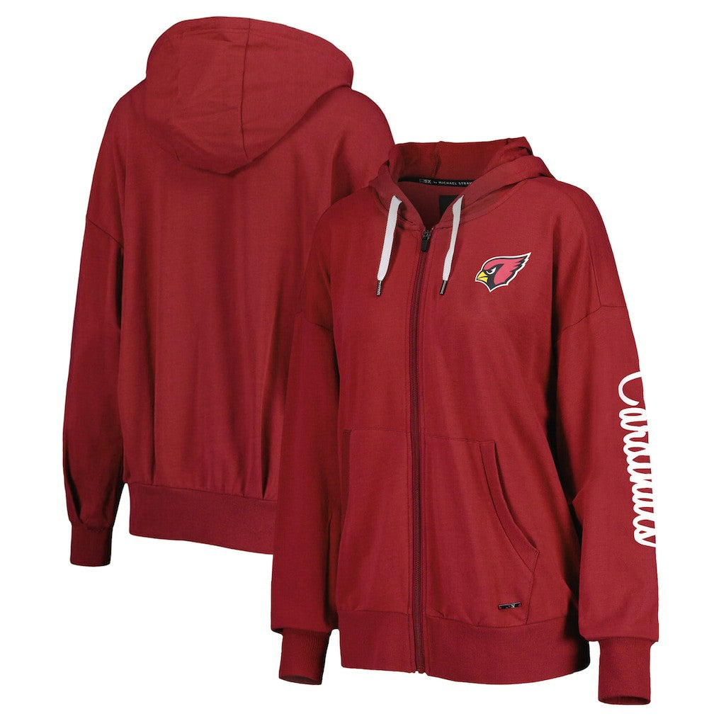 MSX by Michael Strahan Women's Emerson Lightweight Full-Zip Hoodie - Arizona Cardinals Hoodies