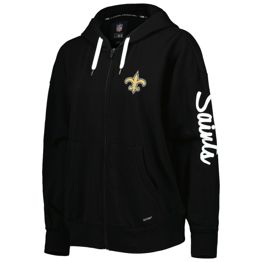 MSX by Michael Strahan Women's Emerson Lightweight Full-Zip Hoodie - New Orleans Saints Hoodies
