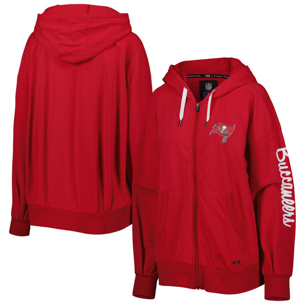 MSX by Michael Strahan Women's Emerson Lightweight Full-Zip Hoodie - Tampa Bay Buccaneers Hoodies