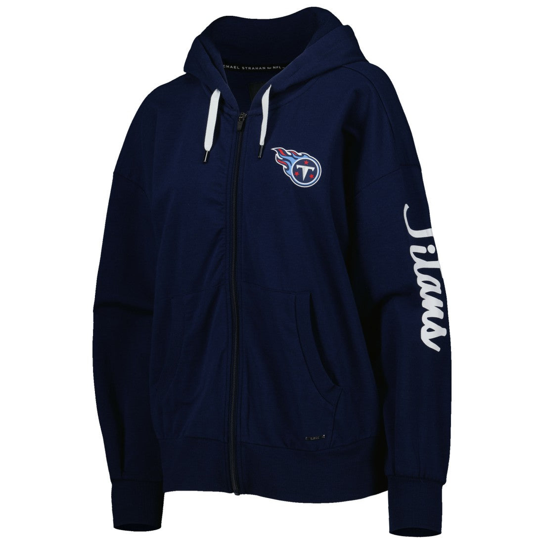 MSX by Michael Strahan Women's Emerson Lightweight Full-Zip Hoodie - Tennessee Titans Hoodies