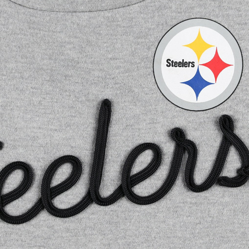 Touch Women's Outfield Deep V-Back Waist Length Pullover Sweatshirt - Pittsburgh Steelers Pullover