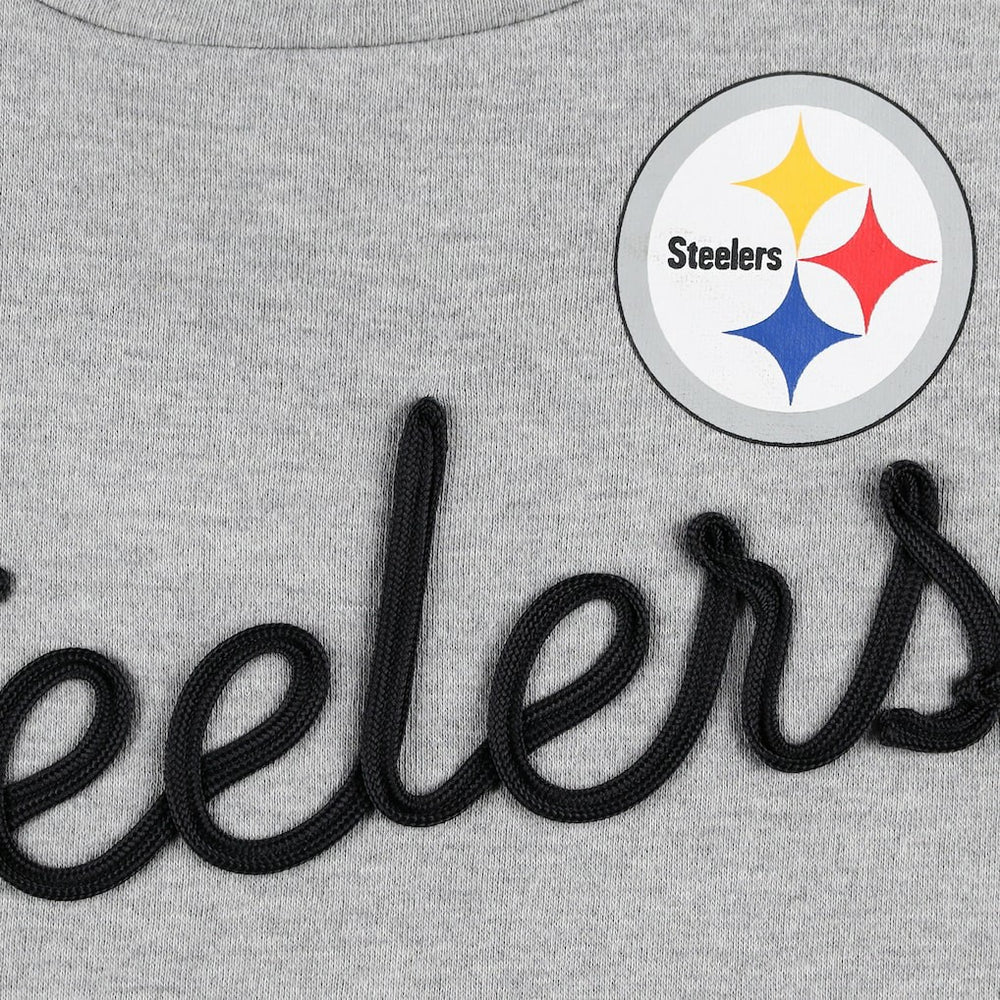 Touch Women's Outfield Deep V-Back Waist Length Pullover Sweatshirt - Pittsburgh Steelers Pullover