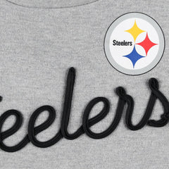 Touch Women's Outfield Deep V-Back Waist Length Pullover Sweatshirt - Pittsburgh Steelers Pullover