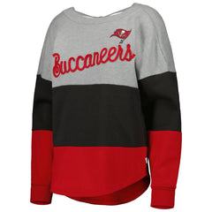 Touch Women's Outfield Deep V-Back Waist Length Pullover Sweatshirt - Tampa Bay Buccaneers Pullover
