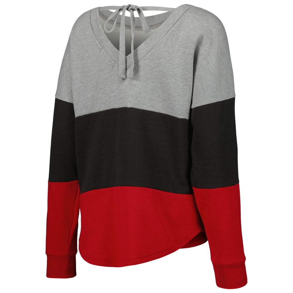 Touch Women's Outfield Deep V-Back Waist Length Pullover Sweatshirt - Tampa Bay Buccaneers Pullover