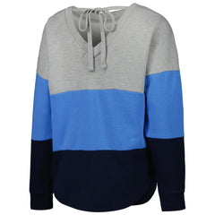 Touch Women's Outfield Deep V-Back Waist Length Pullover Sweatshirt - Tennessee Titans Pullover