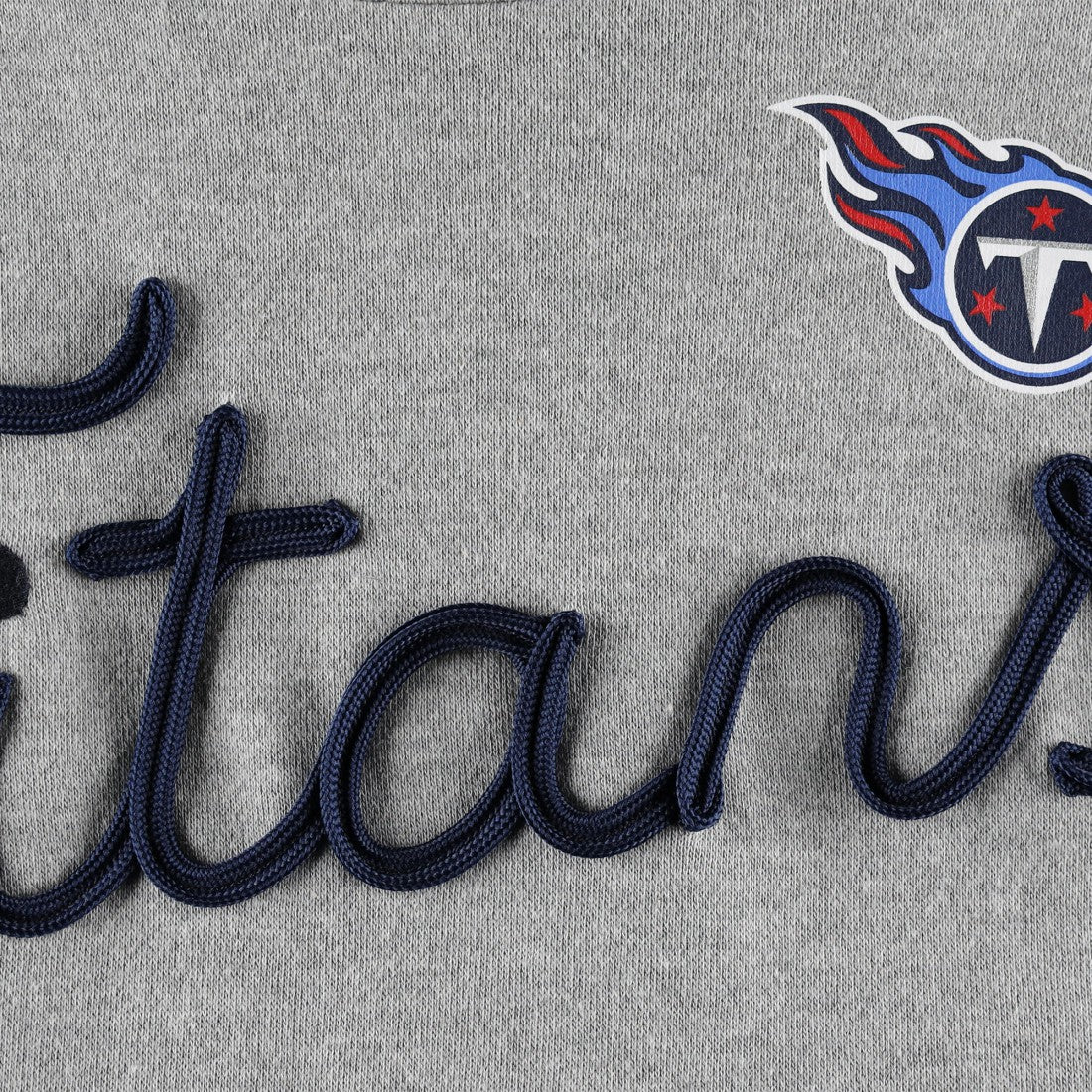 Touch Women's Outfield Deep V-Back Waist Length Pullover Sweatshirt - Tennessee Titans Pullover