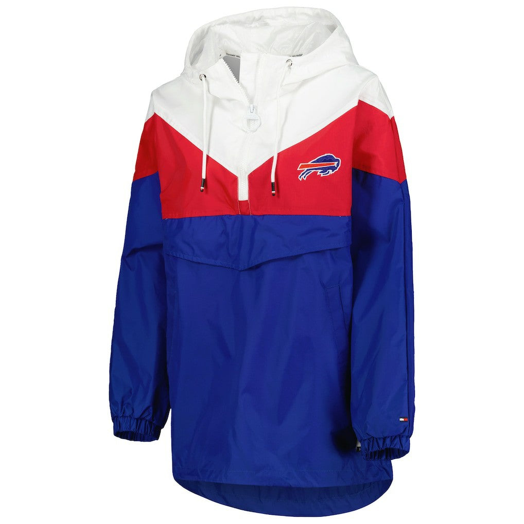 Tommy Hilfiger Women's Staci Half-Zip Hoodie Windbreaker Jacket - Buffalo Bills Hoodies