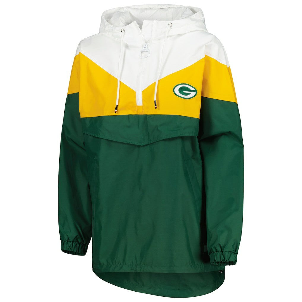 Tommy Hilfiger Women's Staci Half-Zip Hoodie Windbreaker Jacket - Green Bay Packers Hoodies