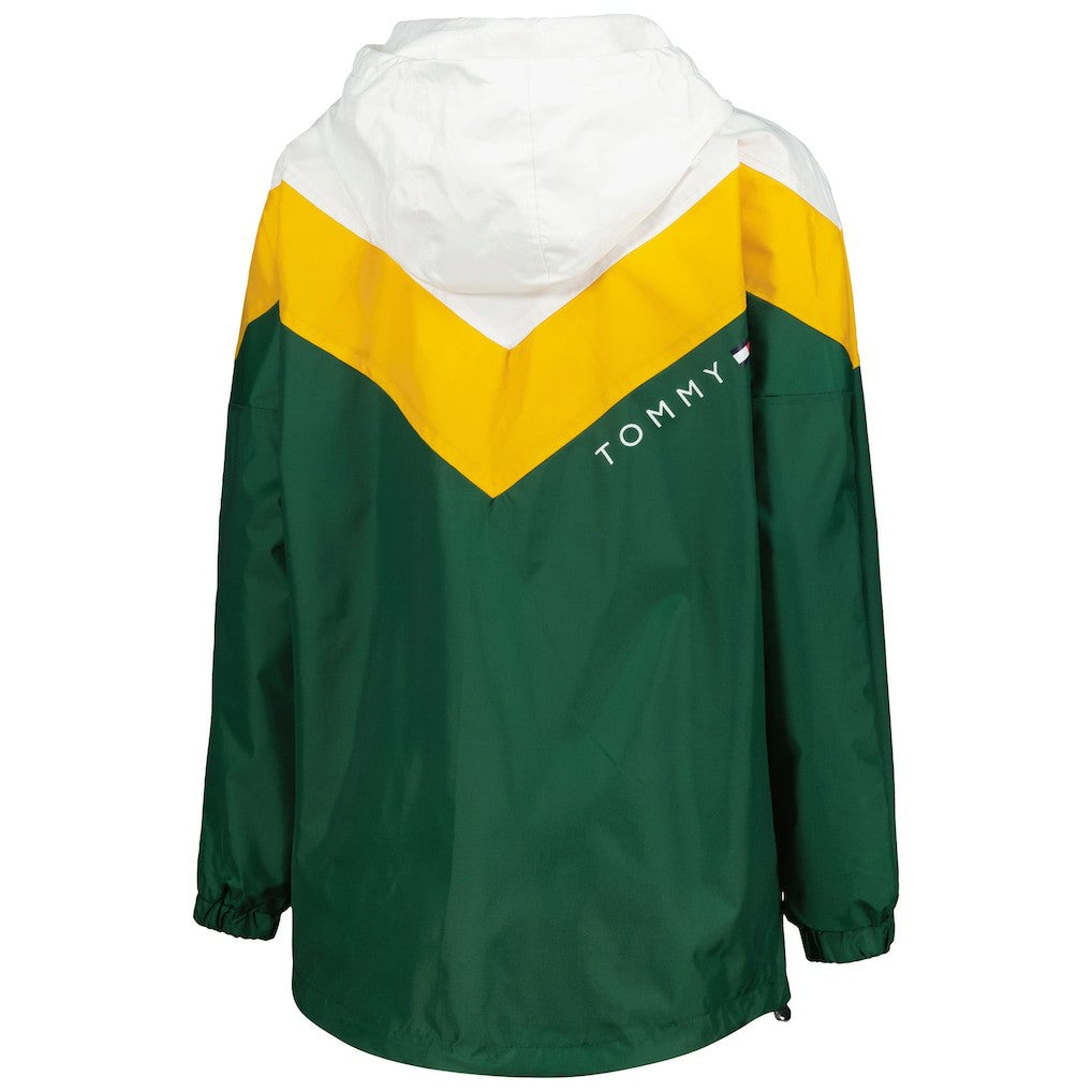 Tommy Hilfiger Women's Staci Half-Zip Hoodie Windbreaker Jacket - Green Bay Packers Hoodies