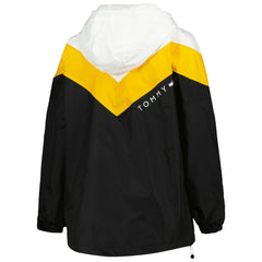 Tommy Hilfiger Women's Staci Half-Zip Hoodie Windbreaker Jacket - Pittsburgh Steelers Hoodies