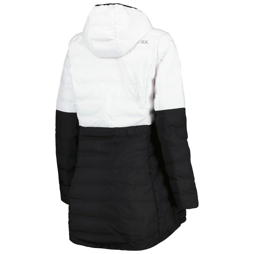 MSX by Michael Strahan Women's Willow Quilted Hoodie Full-Zip Jacket - Las Vegas Raiders Hoodies