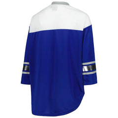 G-III 4Her by Carl Banks Women's Double Team 3/4-Sleeve Lace-Up T-Shirt - Indianapolis Colts T-shirts