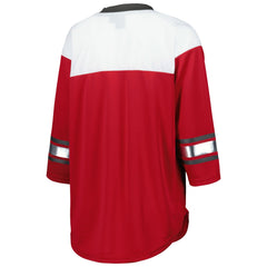 G-III 4Her by Carl Banks Women's Double Team 3/4-Sleeve Lace-Up T-Shirt - Tampa Bay Buccaneers T-shirts