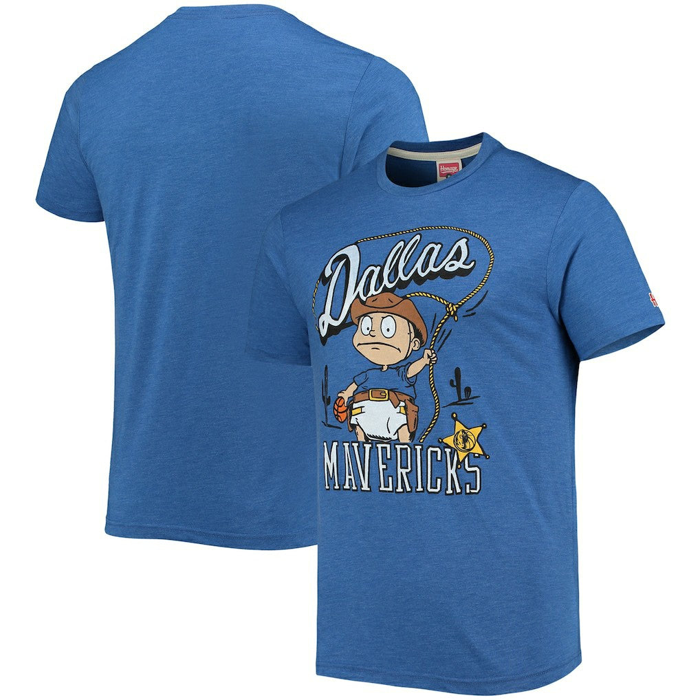 Dallas Mavericks Homage NBA x Rugrats Tri-Blend T-Shirt sale