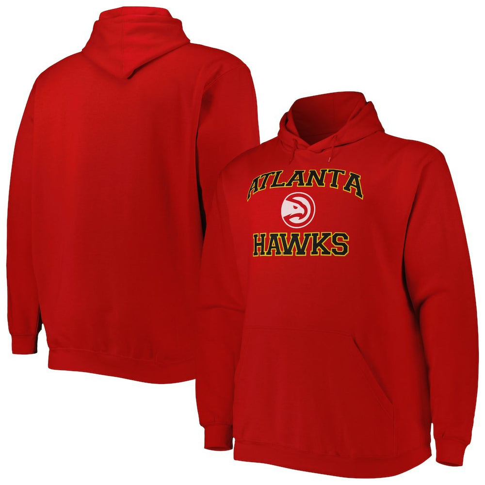 Atlanta Hawks Big & Tall Heart & Soul Pullover Hoodie
