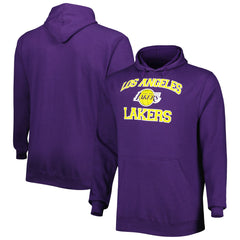 Los Angeles Lakers Big & Tall Heart & Soul Pullover Hoodie