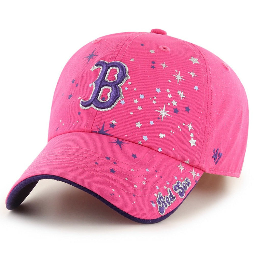 Pink Boston Red Sox '47 Youth Stardust Clean Up Adjustable Hat