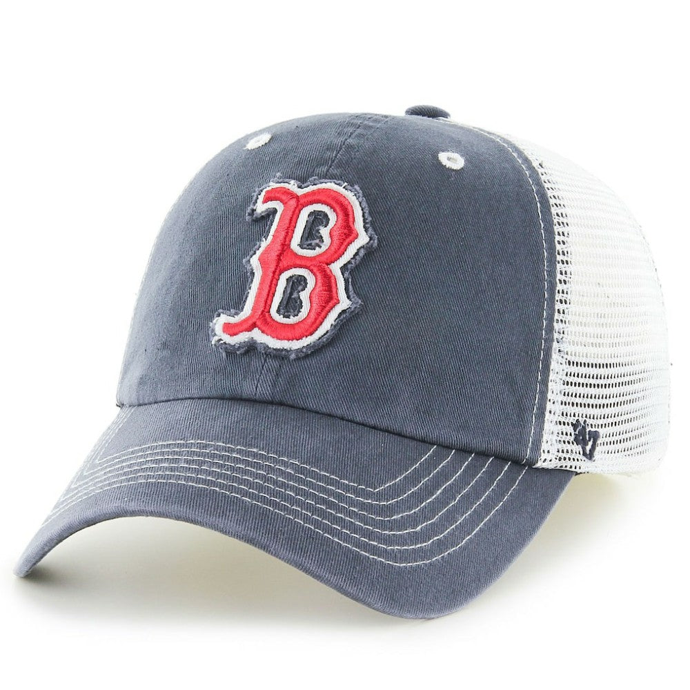 Navy Boston Red Sox '47 Blue Mountain Trucker Flex Hat