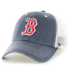 Navy Boston Red Sox '47 Blue Mountain Trucker Flex Hat