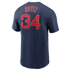 Navy David Ortiz Boston Red Sox Nike Name & Number T-Shirt