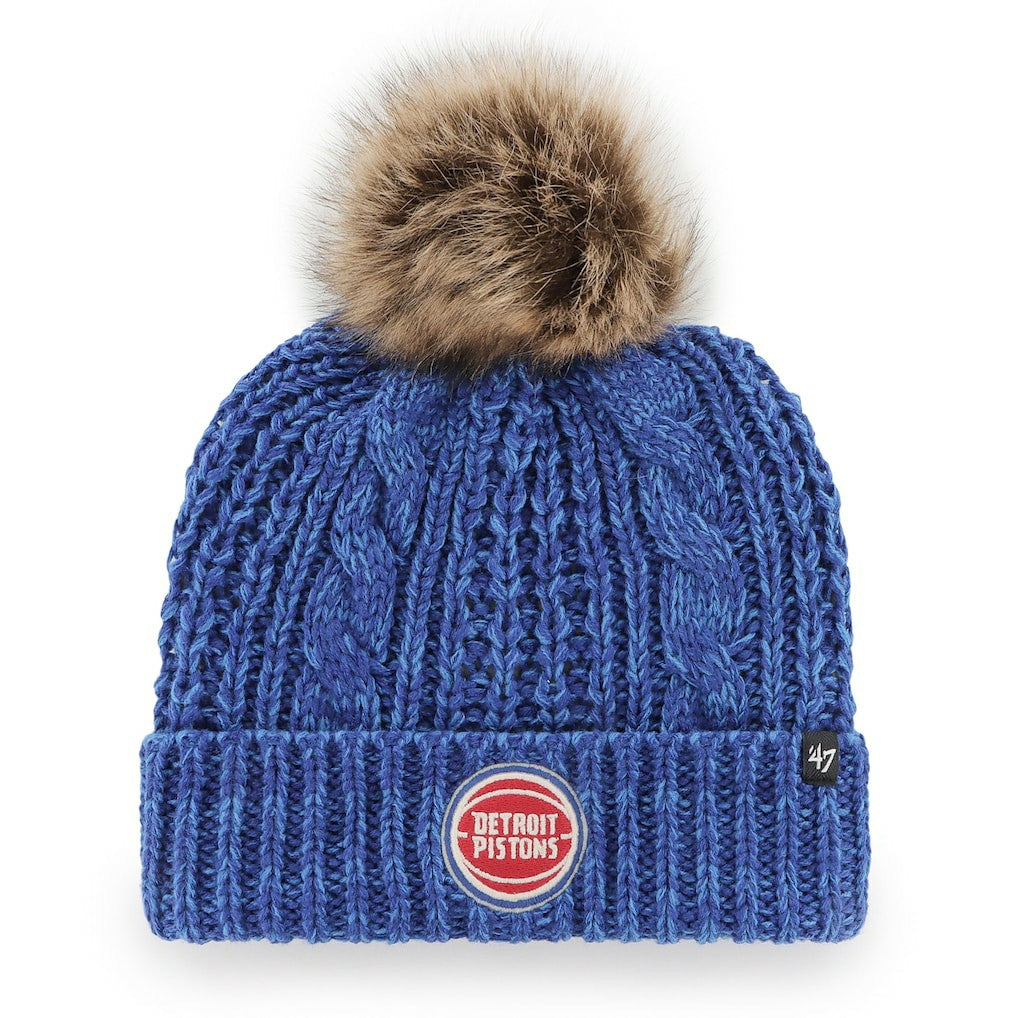 47 brand Detroit Pistons '47 Women's Meeko Cuffed Knit Hat with Pom sale