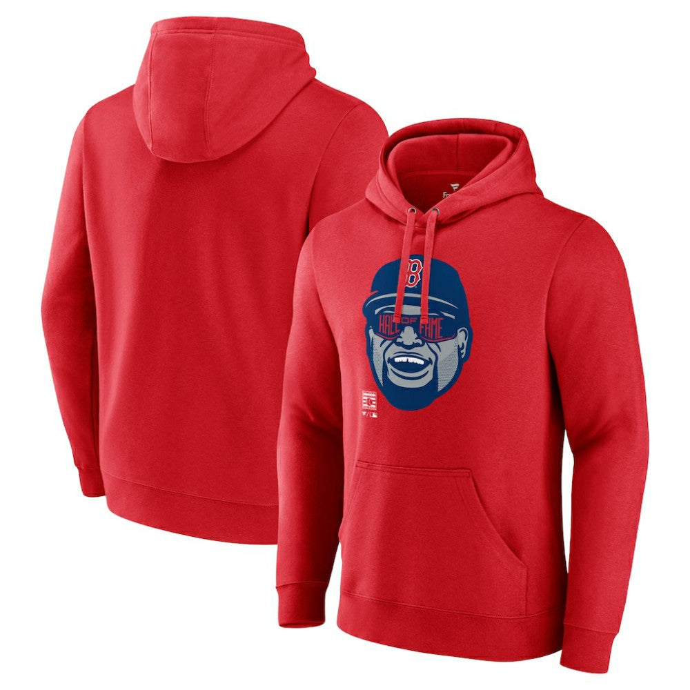 Red David Ortiz Boston Red Sox Fanatics Big Papi Portrait Fitted Pullover Hoodie