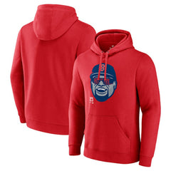Red David Ortiz Boston Red Sox Fanatics Big Papi Portrait Fitted Pullover Hoodie