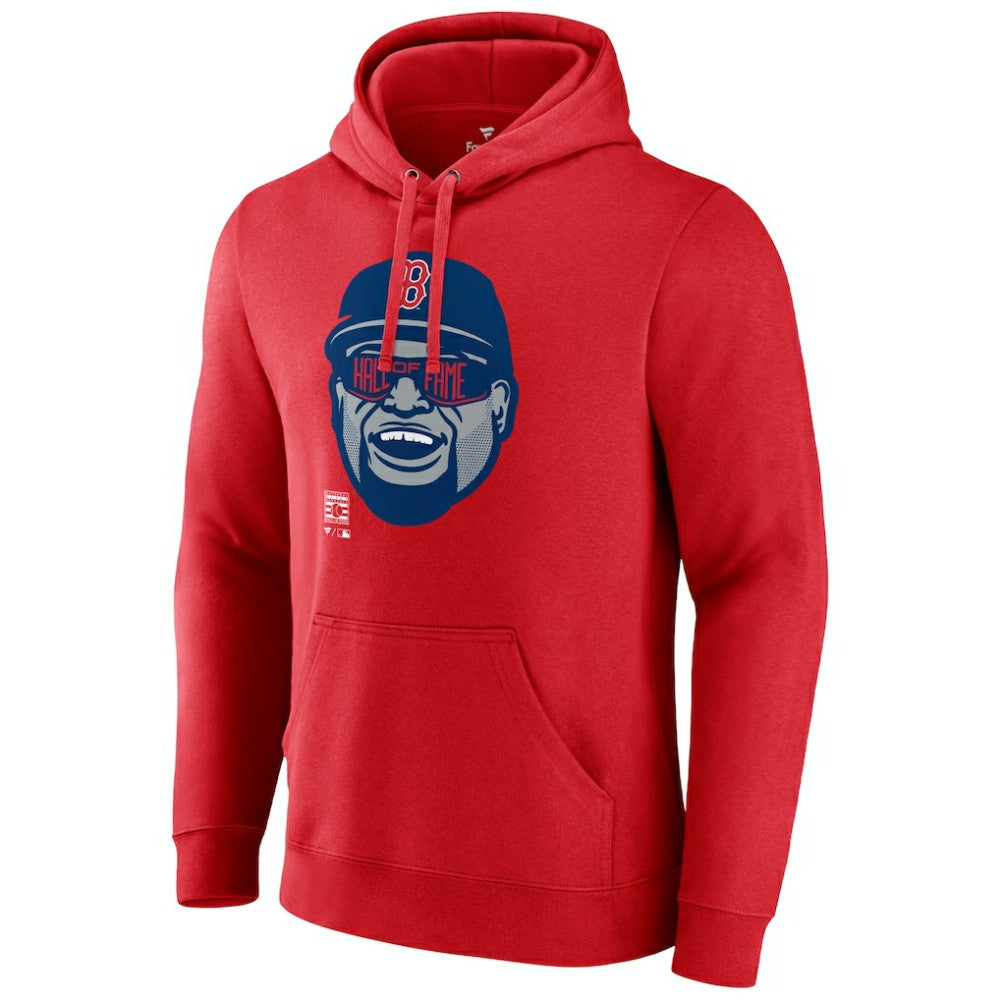 Red David Ortiz Boston Red Sox Fanatics Big Papi Portrait Fitted Pullover Hoodie