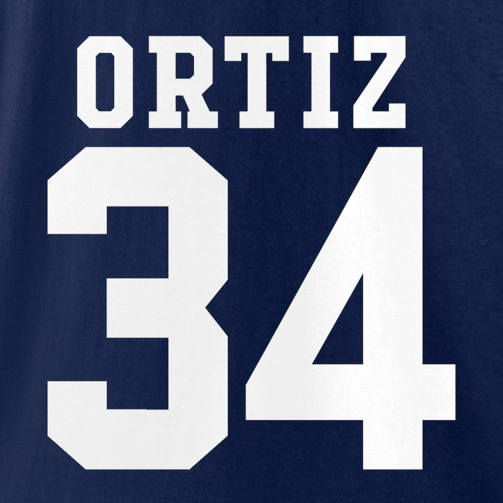 Navy David Ortiz Boston Red Sox Fanatics Logo Graphic T-Shirt
